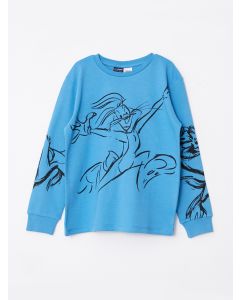 Crew Neck Looney Tunes Printed Long Sleeve Boy T-shirt