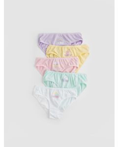 Printed Cotton Girls' Panties 5 Pack