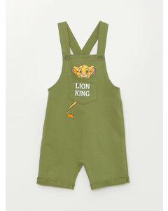 Square Collar The Lion King Printed Baby Boy Salopet