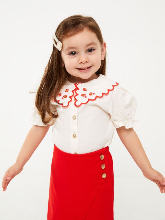 Baby girl collar shirt online