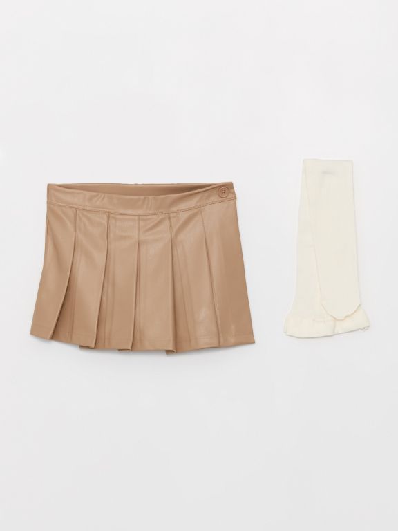 Khaki skirt for baby girl best sale