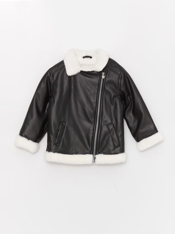 Leather jacket baby girl best sale