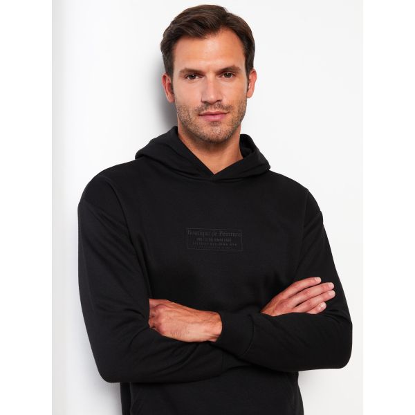 Hooded Long Sleeve Printed Men's Hoodie