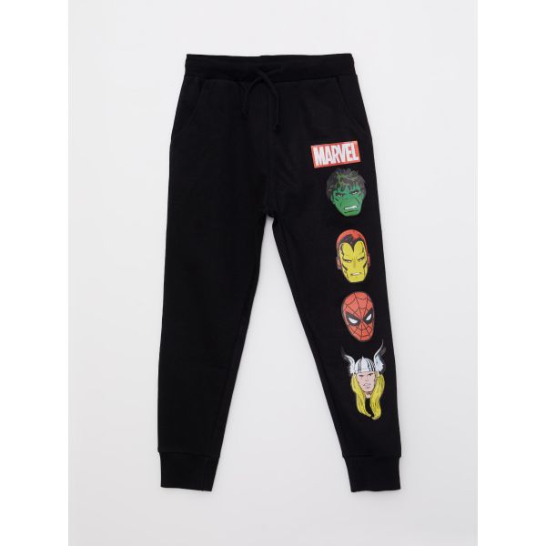 Elastic Waist Marvel Printed Boy Jogger Sweatpants