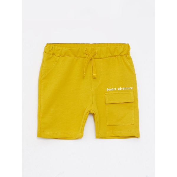 Printed Cotton Baby Boy Shorts With Elastic Waist