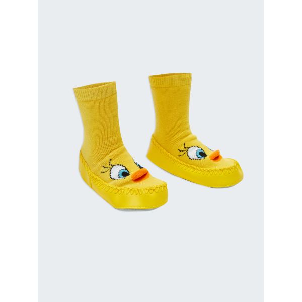 Tweety Printed Baby Girl Home Socks