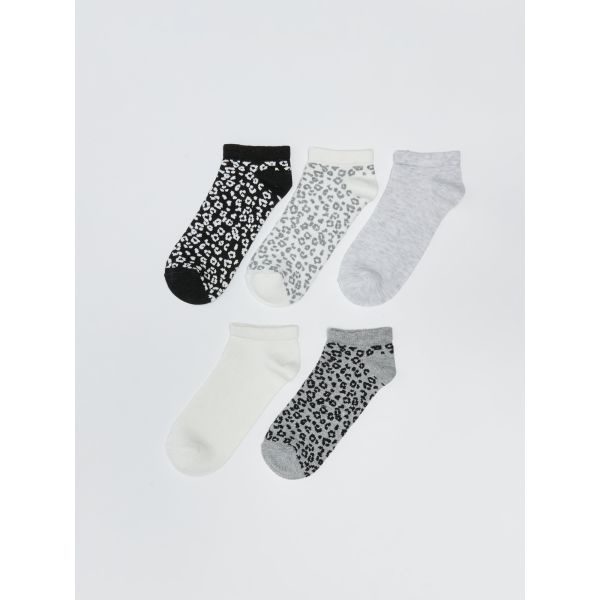 Patterned Women's Booties Socks 5-Pack