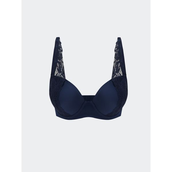 Underwire Unfilled Lace Detailed T-Shirt Bra