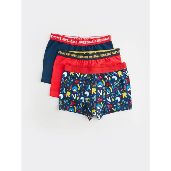 Printed Cotton Boy Boxer 3-Pack