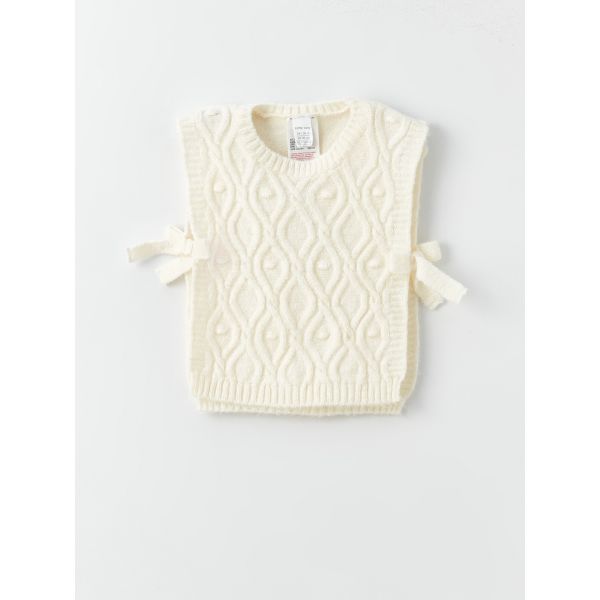 Crew Neck Baby Girl Knitwear Sweater