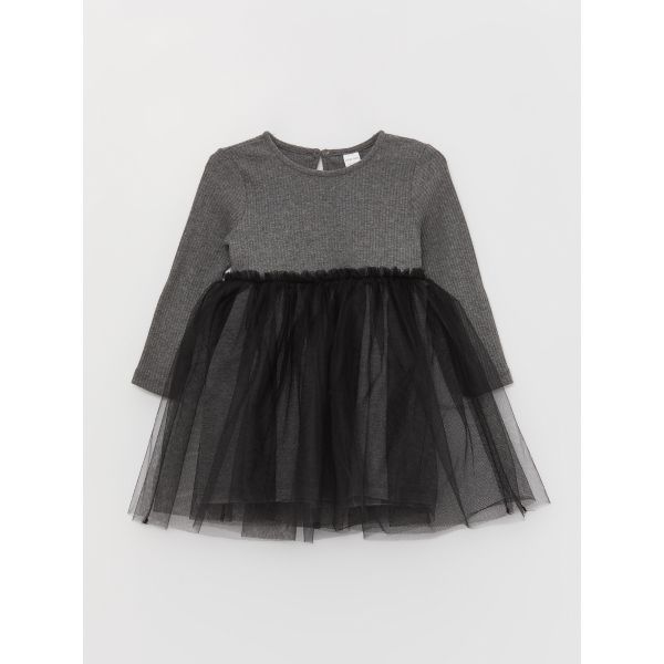 Crew Neck Baby Girl Dress