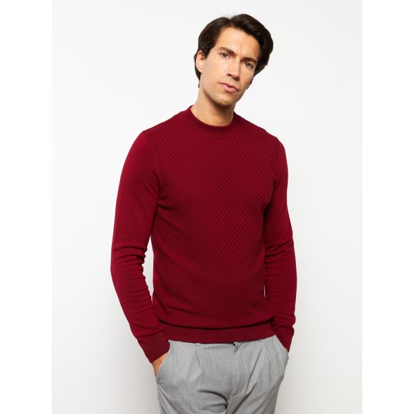 Turtle Neck Long Sleeve Men's Tricot Sweater