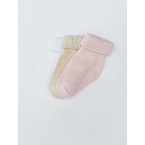 Basic Baby Girl Socket Socks 3-Pack