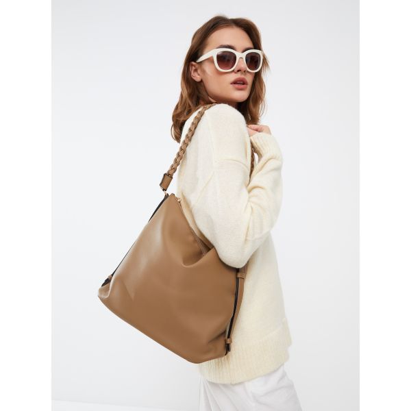 Faux Leather Women’s Shoulder Bag