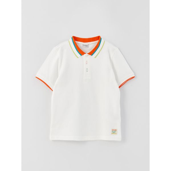 Polo Neck Basic Short Sleeve Boy T-shirt