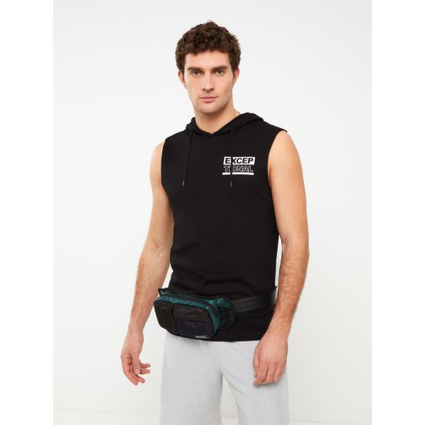 Hoodie Printed Men's Sleeveless T-Shirt