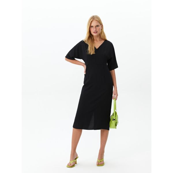 V Neck Regular Short Sleeve Women's Dress