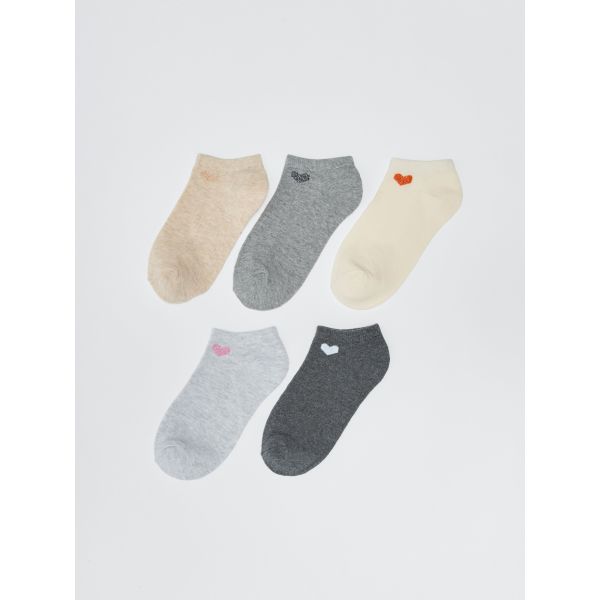 Glitter Printed Women's Socks 5-Pack