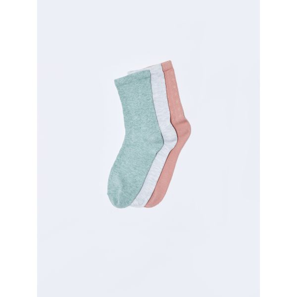 Plain Female Socks 3-Pack