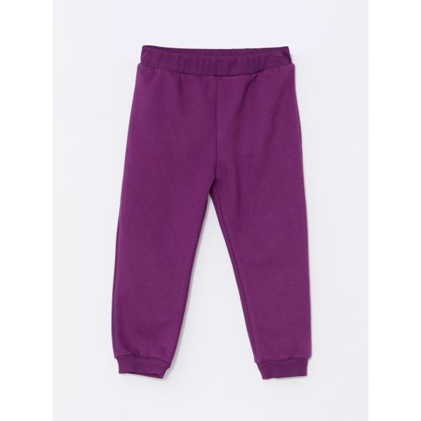 Elastic Waist Basic Baby Girl Sweatpants