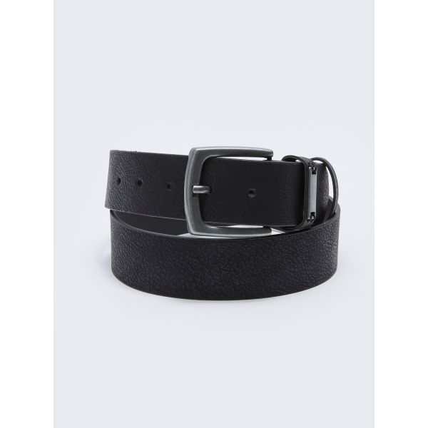 Faux Leather Men's Belt