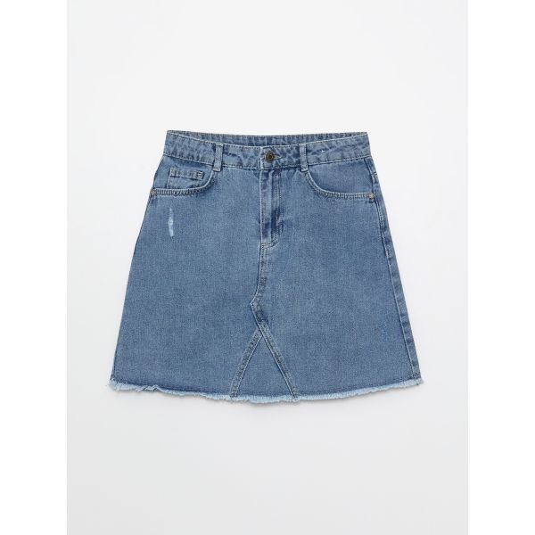 Basic Girl Jean Skirt