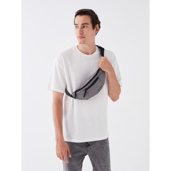 Letter Printed Men Waist Bag