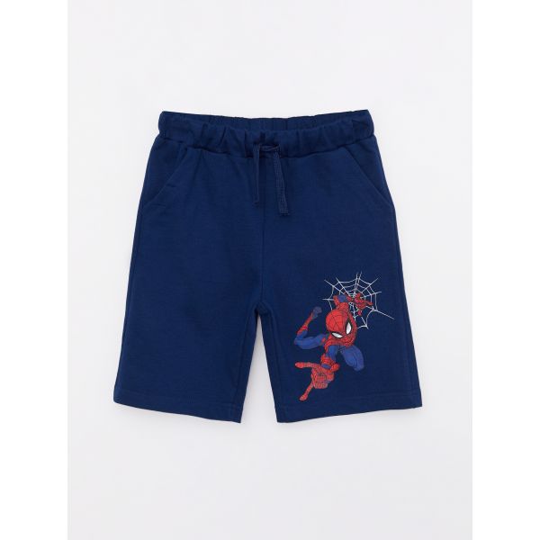 Spiderman Printed Boy Shorts With Waist Elastic