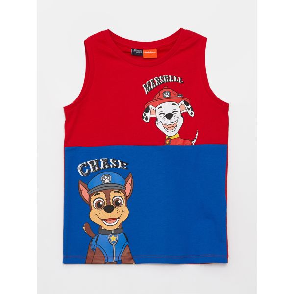 Crew Neck Paw Patrol Printed Boy Undershirt