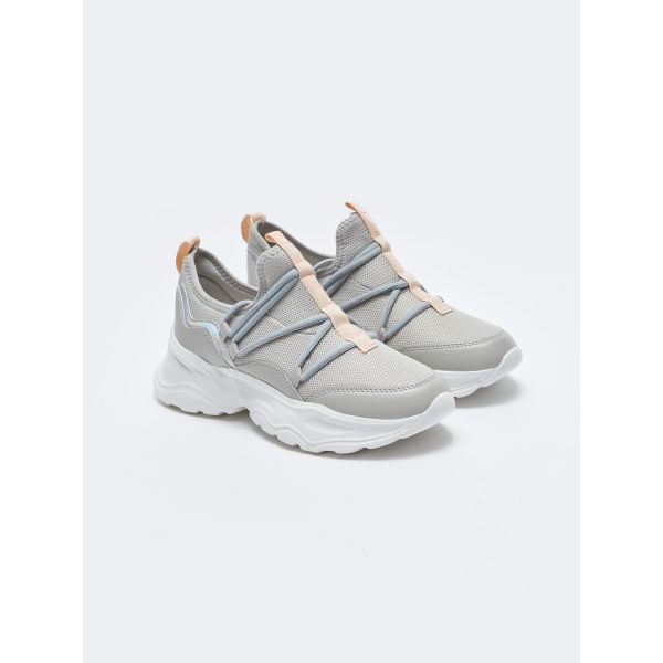 Lace-Up Mesh Detailed Women's Active Sneakers