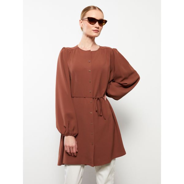 Crew Neck Regular Long Sleeve Women's Tunic