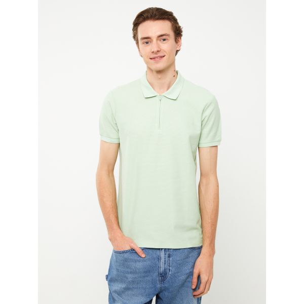 Polo Neck Short Sleeve Men's T-Shirt