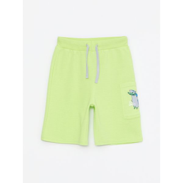 Elastic Waist Printed Boy Shorts