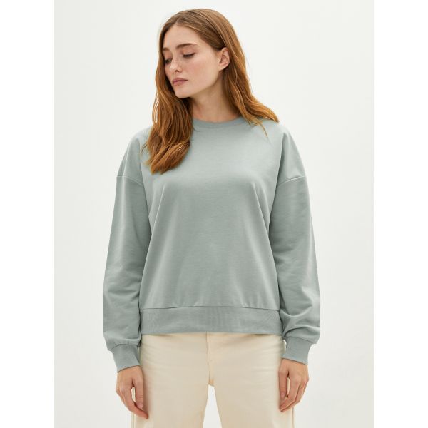 Crew Neck Regular Long Sleeve Women's Sweatshirt