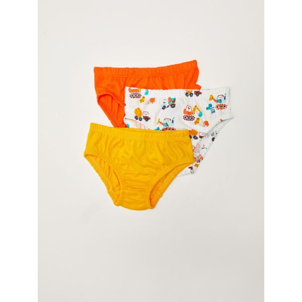 Elastic Waist Baby Boy Panties 3 Pcs