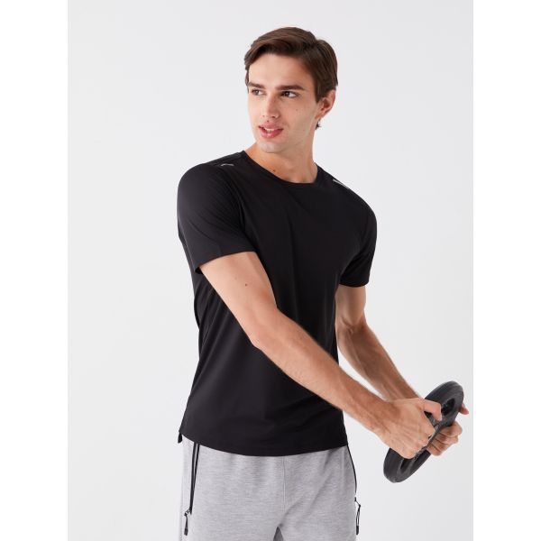 Crew Neck Short Sleeve Men's Sports T-Shirt