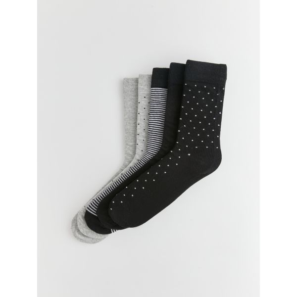 Patterned Men's Socket Socks 5-Pack