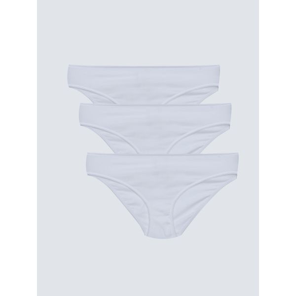 Plain Bikini Panties 3-Pack