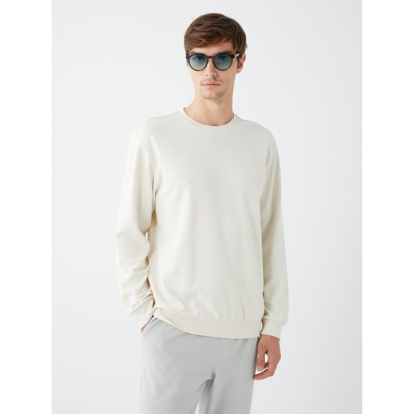 Crew Neck Long Sleeve Men's Sweatshirt