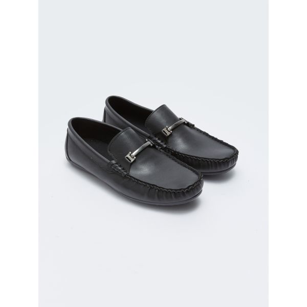 Leather Look Loafer Shoes