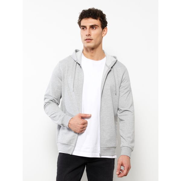 Relaxed Fit Hooded Men's Sports Cardigan