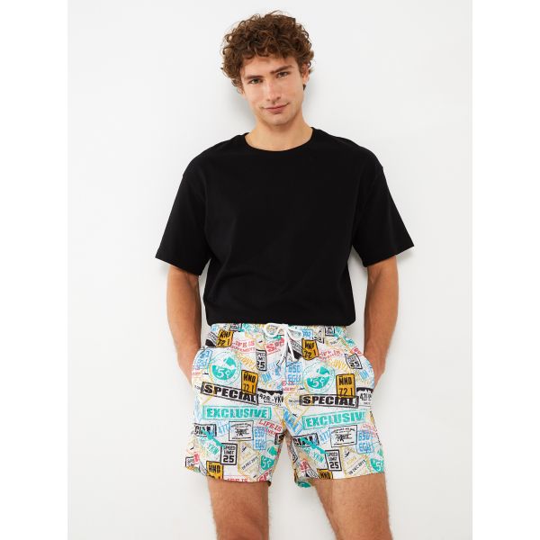 Short Pattern Men's Swimwear