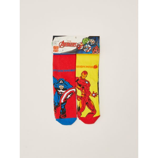 Avengers Patterned Boys Socks 3 Pack