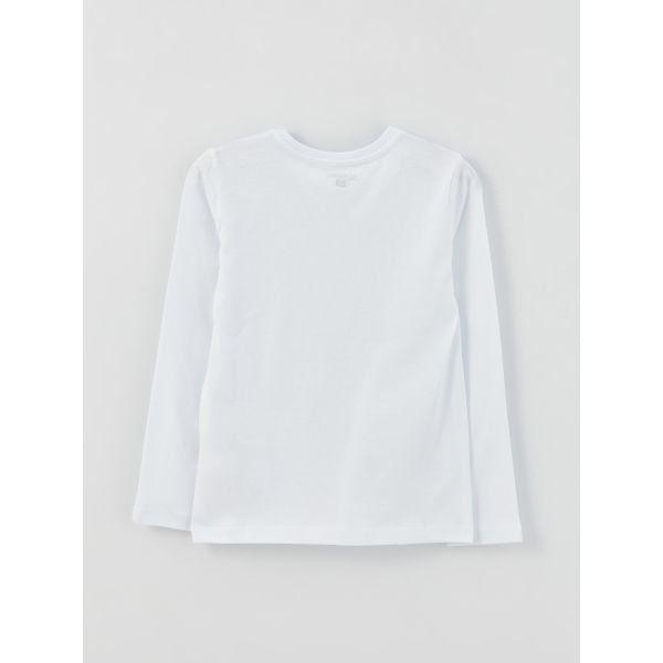 Crew Neck Basic Long Sleeve Boy Undershirt