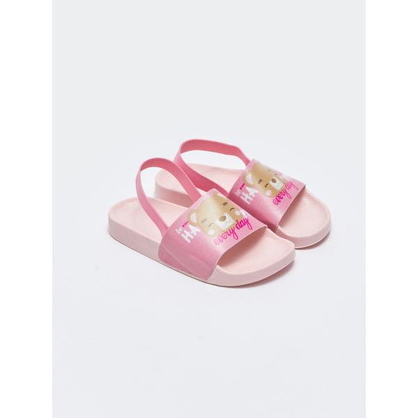 Single Band Printed Girls' Slippers