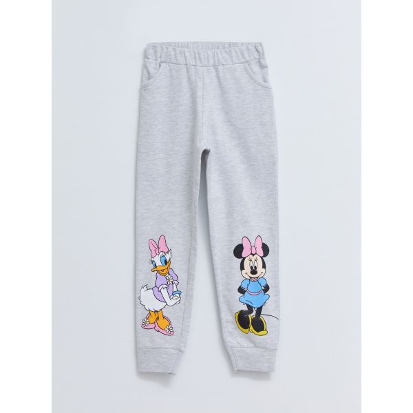 Elastic Waist Minnie Mouse and Daisy Duck Printed Girl Jogger Sweatpants