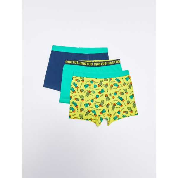 Printed Cotton Boy Boxer 3-Pack