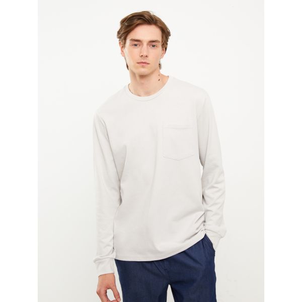 Crew Neck Long Sleeve Men's Sweatshirt