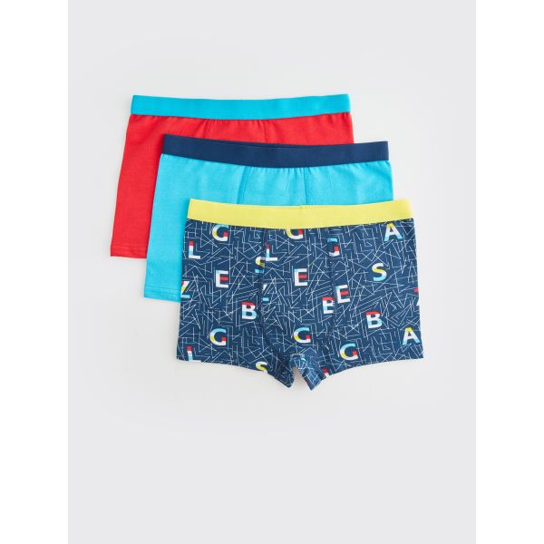 Printed Cotton Boy Boxer 3-Pack