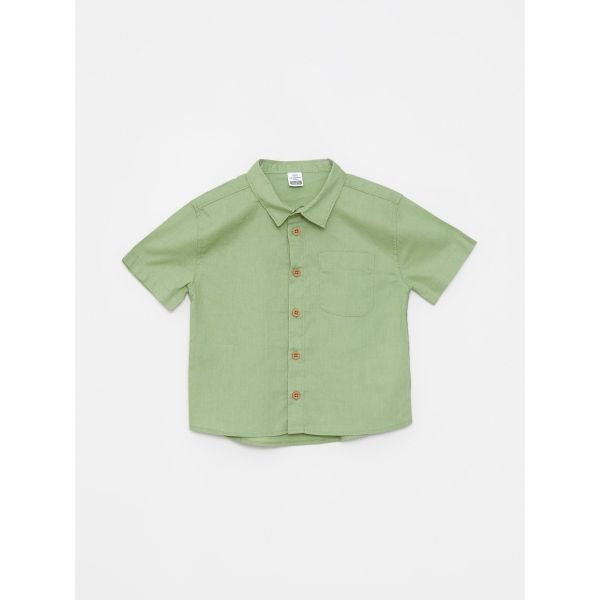 Short Sleeve Basic Baby Boy Shirt